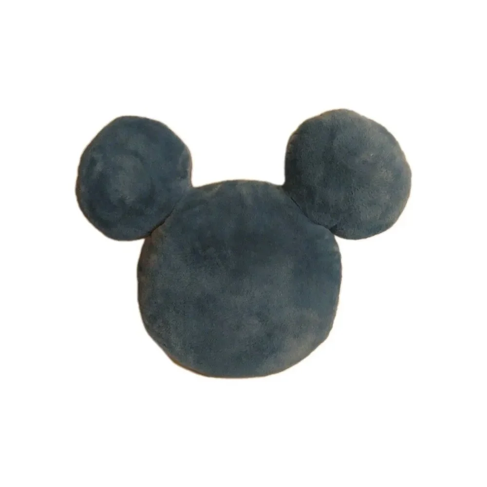 Disney Mickey Mouse Head Plush Throw Pillow Blue Accent Decor